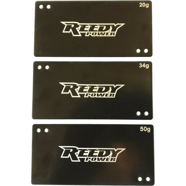 REEDY Shorty Battery Weight Set, 20g, 34g, 50g