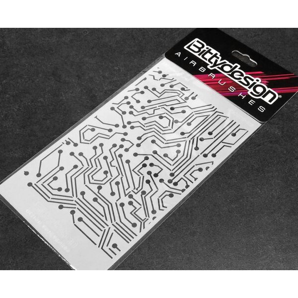 Bittydesign Vinyl stencil - Electronic circuit