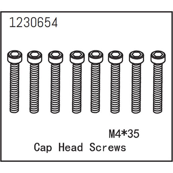 Absima Cap Head Screws M4*35 (8)