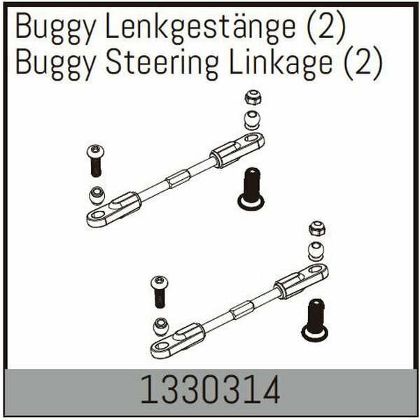 Absima Buggy Steering Linkage (2)