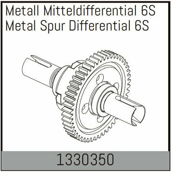 Absima Metal Spur Differential 6S