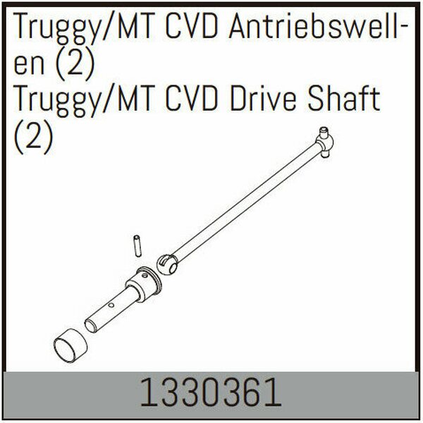 Absima Truggy/MT CVD Drive Shaft (2)