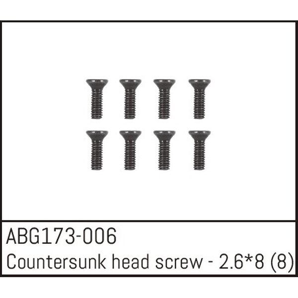Absima Flat Head Screw M2.3*6 (8)