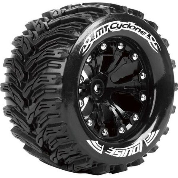 Louise MT-CYCLONE SOFT RIM BLACK 1/2 OFFSET 14MM MONSTER TRUCK 2.8 LOUISE