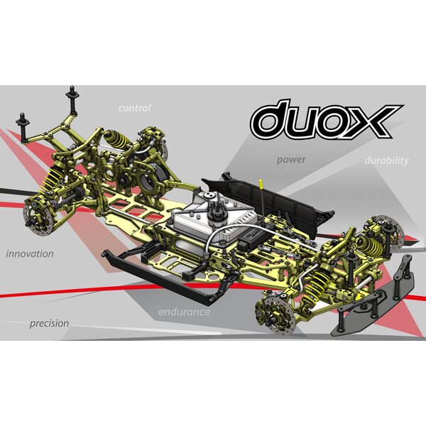 MCD Racing 00621001 Duox Rolling Chassis Including Diff, Airbox