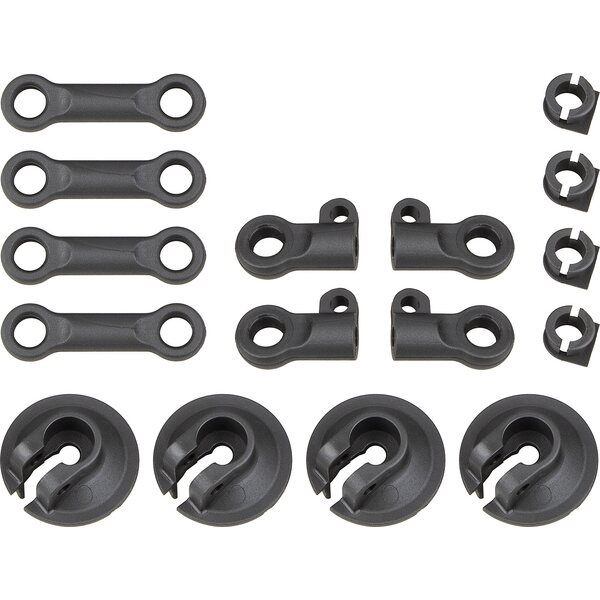 Team Associated 81512 RC8B4 Spring Cups and Shock Rod Ends