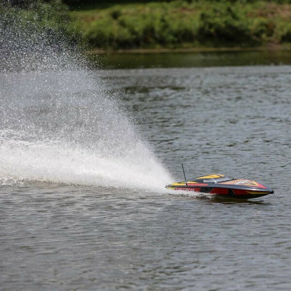 Proboat Sonicwake 36 V2 Self-Righting Brushless Deep-V RTR, Black / White