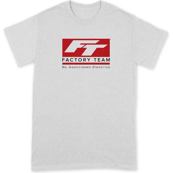 Team Associated SP161L Factory Team Logo T-shirt, white, L