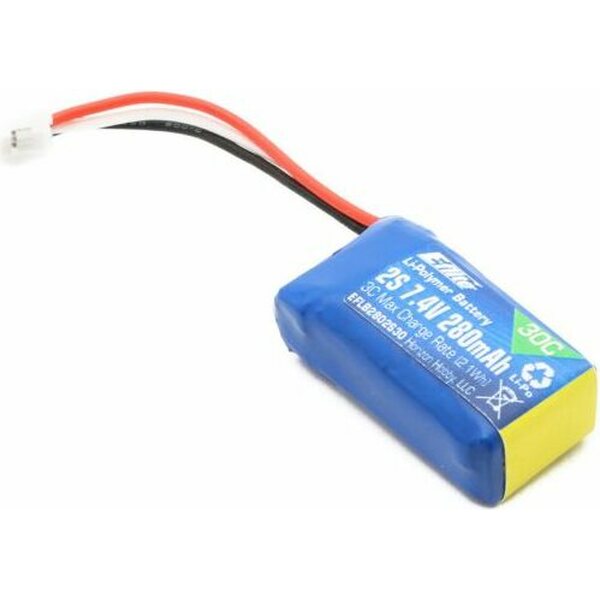 EFlite EFLB2802S30 280mAh 2S 7.4V 30C Li-Po Battery