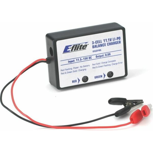 EFlite EFLC3105 3-Cell LiPo Balancing Charger; 0.8A
