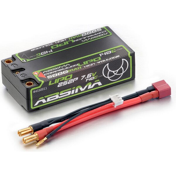 Absima Competition Lipo Shorty 5000mAh 140C 2S 5mm Plug