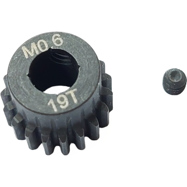 ValueRC HSS M0.6 Motor Pinion Gear for 5mm shaft M4 Screw Hole with set screw 17T-27T