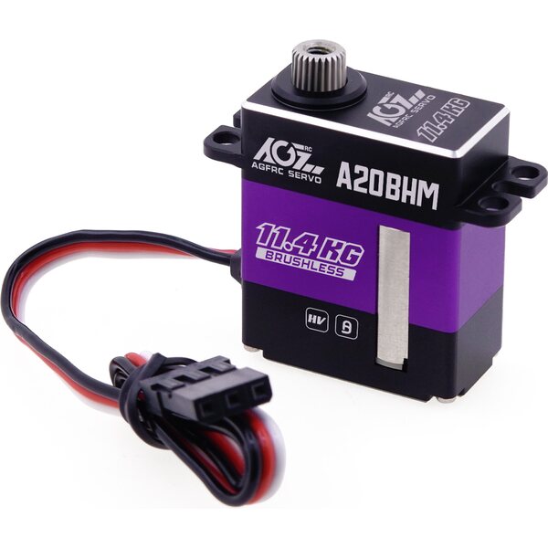 AGF A20BHM HV 0,068Sec 11,4KG High Torque Programmable Brushless Servo For RC Helicopter Aircraft