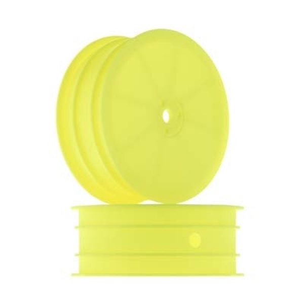 HB Racing 2WD BUGGY FRONT WHEEL (YELLOW/2pcs)