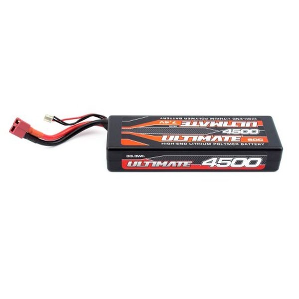 Ultimate Racing ULTIMATE 7.4V. 4500 MAH 60C LIPO BATTERY STICK LW PACK W/DEANS