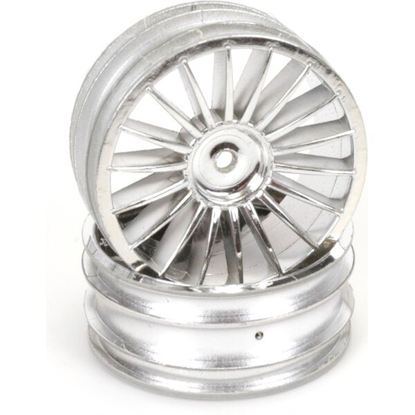 Schumacher U2808 Chrome Front Wheels - GTR (pr)