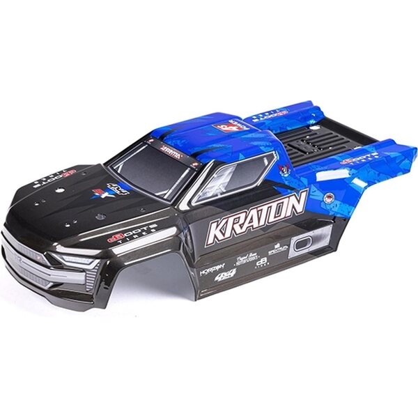 ARRMA RC KRATON 4X4 4S BLX Finished Body Black/Blue ARA402329