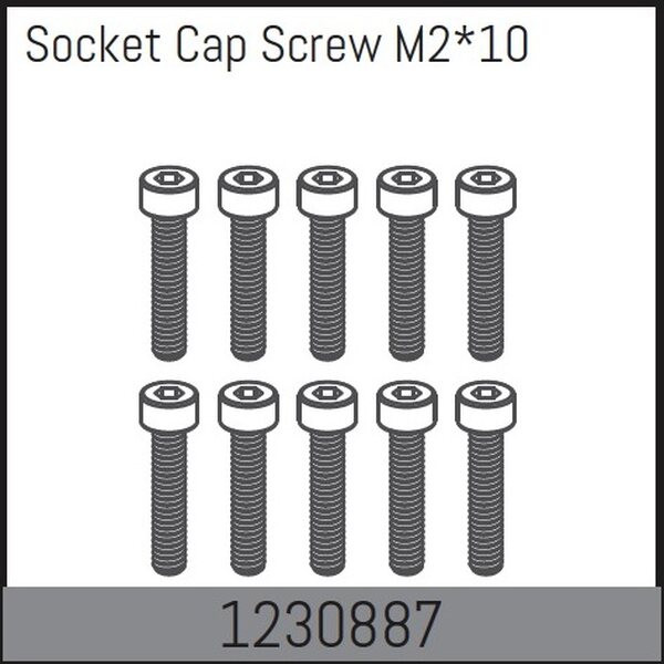 Absima M2*10 Socket Cap Screw Set (10)