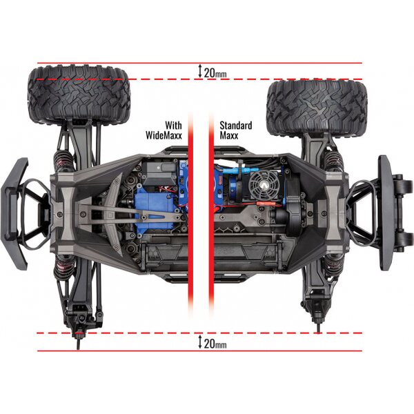 Traxxas Suspension Kit WideMaxx White Maxx 8995A