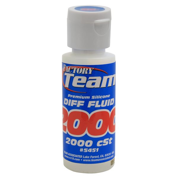 Team Associated 5451 FT Silicone Diff Fluid 2000cst, for gear diffs