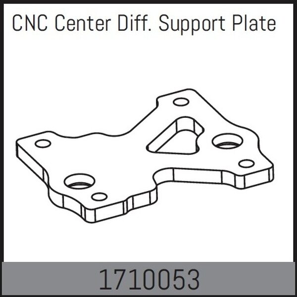 Absima CNC Center Diff. Support Plate 1710053
