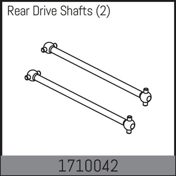 Absima Rear Drive Shafts (2) 1710042