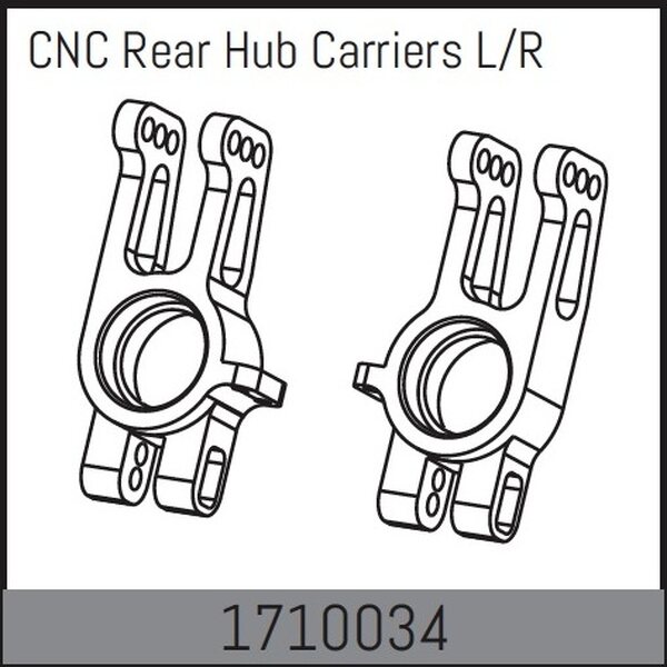 Absima CNC Rear Hub Carriers L/R 1710034