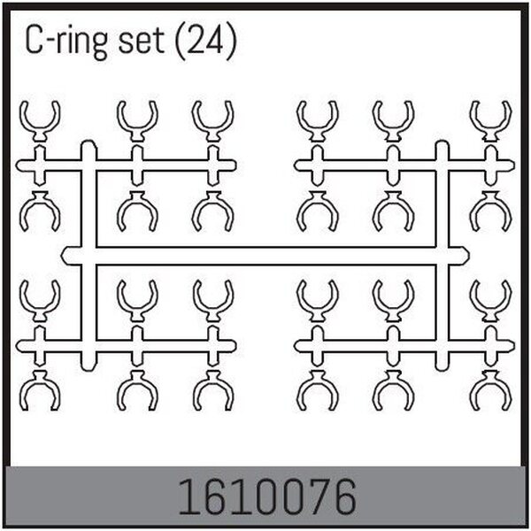 Absima C-ring set (24) 1610076