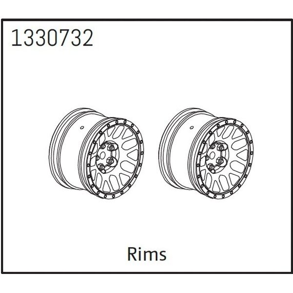 Absima Wheels (2) - BronX 1330732