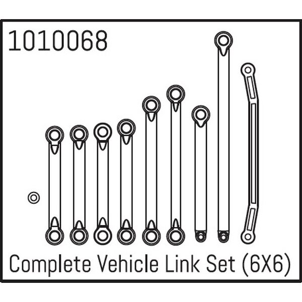 Absima Complete Vehicle Link Set (6X6) 1010068