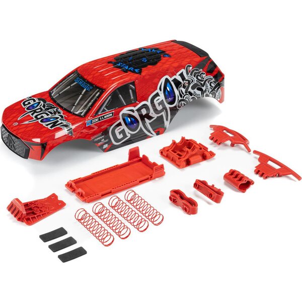 ARRMA RC GORGON Painted Decaled Body Set (Red) ARA402351