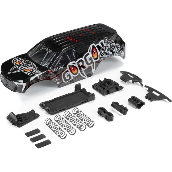 ARRMA RC GORGON Painted Decaled Body Set (T4 Gun metal) ARA402353