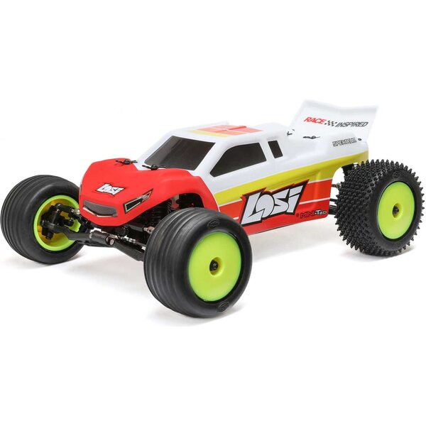 Losi 1/18 Mini-T 2.0 V2 2WD Stadium Truck Brushless RTR, Red