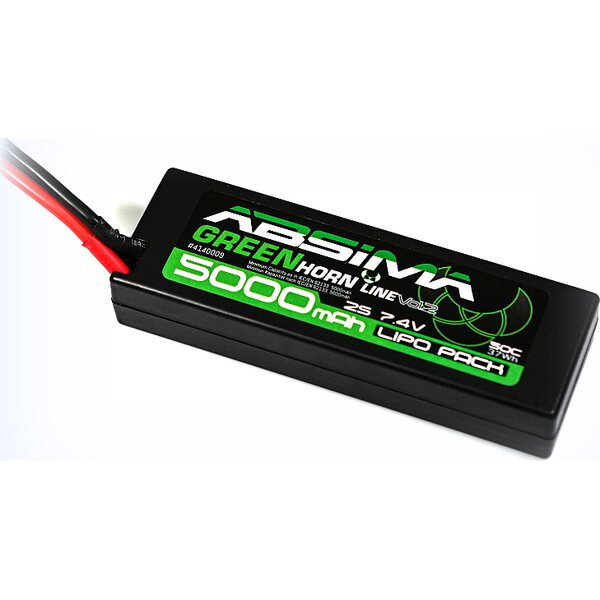 Absima Greenhorn V2 LiPo 7.4V-50C 5000 Hardcase (EC5) 4140009-EC5