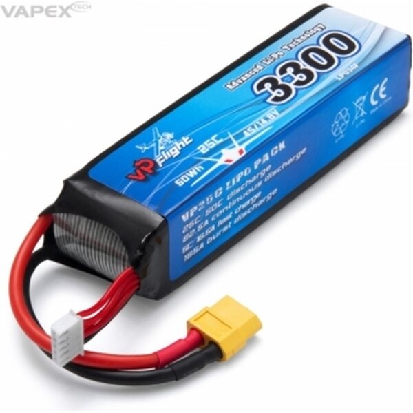 Vapex Li-Po Battery 4S 14,8V 3300mAh 25C XT60-connector