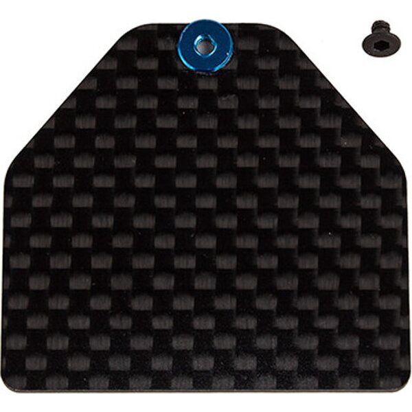 Team Associated 92446 RC10B7 FT CARBON FIBER SERVO WEIGHT PLATE, 4g