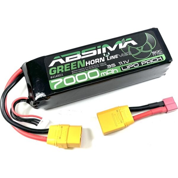 Absima Greenhorn Vol.2 LiPo 3S 11,1V-50C 7000 SC (XT90/T-Plug) 4140021