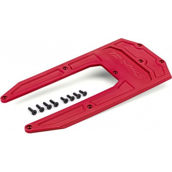 Traxxas Skidplate Chassis Red Sledge 9623R