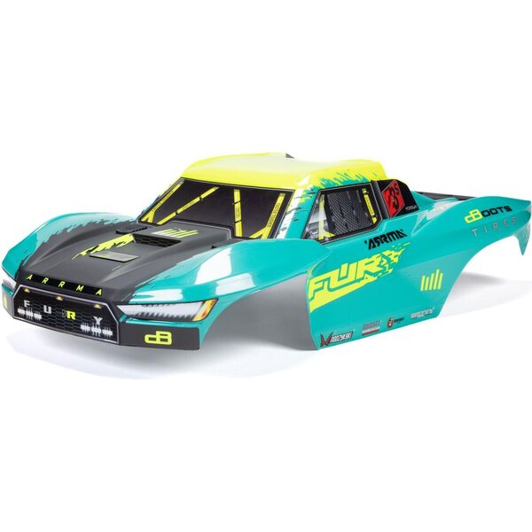 ARRMA RC 1/10 FURY Painted Decaled Trimmed Body Set, Green