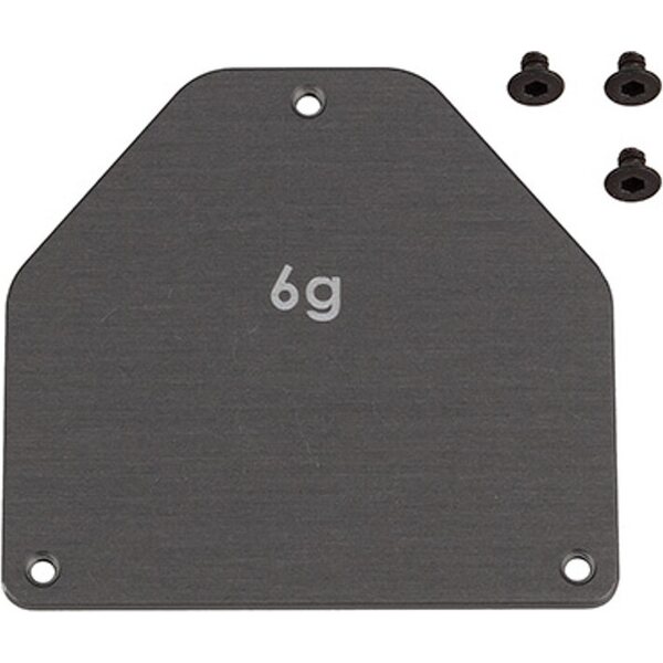 Team Associated RC10B7 Aluminum servo weight plate 6g.