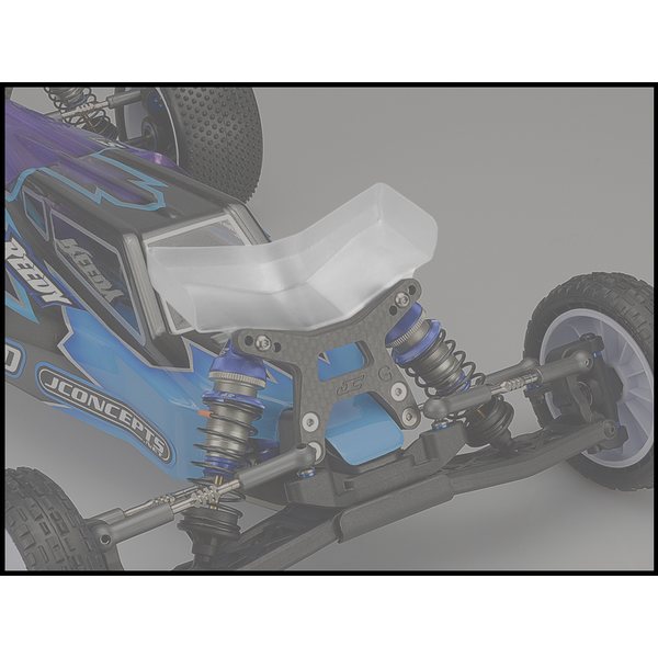 JConcepts Aero B6 | B6D | B6.1 front wing, Fits gullwing front arm - wide, 2pc