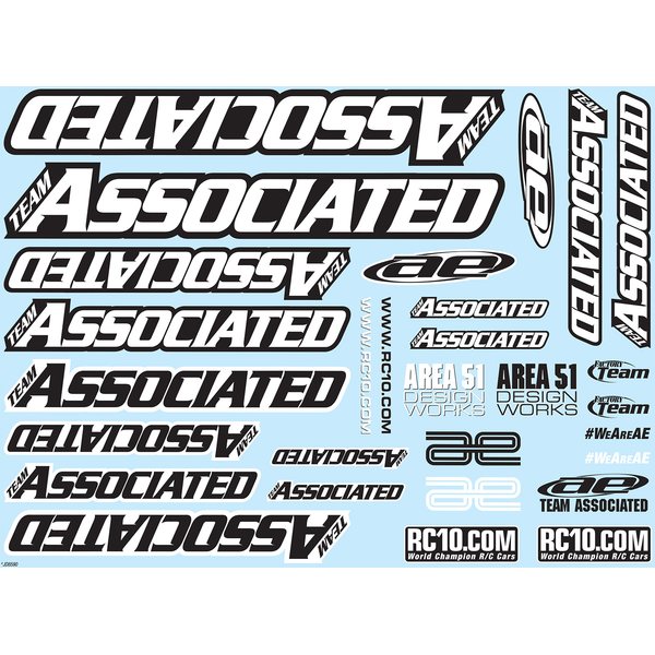 Team Associated 2016 Team Associated Decal Sheet