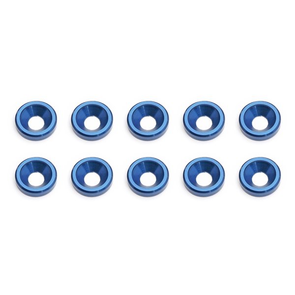 Team Associated 89229 FT Blue Countersunk Washers