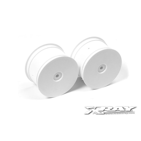 Xray 2WD/4WD Rear Wheel Aerodisk with 12mm Hex - V2 - White (2) 329913