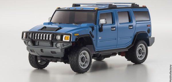 希少 未開封 京商 MINI-Z HUMMER H2 Blue 1/27 Kyosho Auto Scale Mini Z Overland Hummer H2 Blue Body