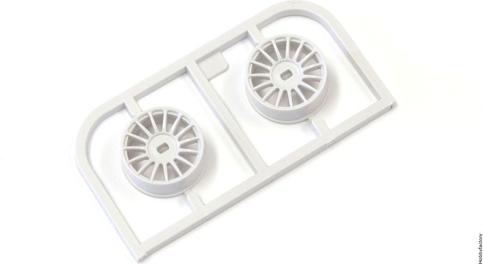 Kyosho WHEELS SET WHITE MINIZ AWD NARROW 0 OFFSET (2) K.MDH100WN0