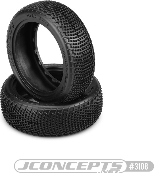 thumbnail interactive-video image 1 of JConcepts Fuzz Bite LP Front RC Tire - Pink Compound For 2WD Buggy Racing 1 of 13