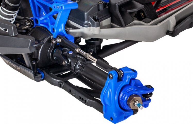 Mallette De Vitesse Différentielle Arrière En Aluminium Bleu Pour Traxxas 1/10 Rustler, Slash, Stampede 4x4 - Ref 6880